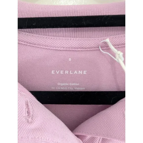Everlane NWT Organic Cotton Polo Big Mauve Minimalist Preppy Small Quiet Luxury - Picture 6 of 7